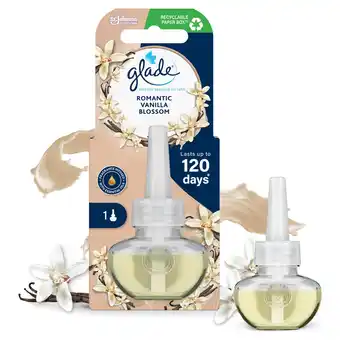 Sainsbury's Glade Electric Scented Oil Plug In Refill Romantic Vanilla Blossom 20ml offer