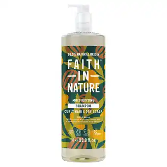 Sainsbury's Faith in Nature Shea & Argan Shampoo 1L offer