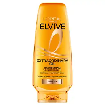 Sainsbury's L'Oréal Paris Elvive Extraordinary Oil Nourishing Conditioner for Dry Hair 300ml offer