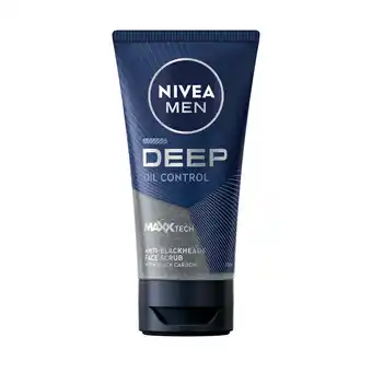 Sainsbury's Nivea Men Deep Anti Blackheads Face Scrub 75ml offer