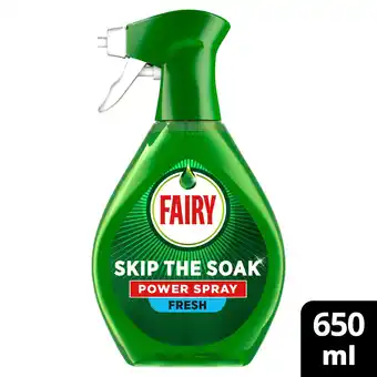 Sainsbury's Fairy Skip The Soak Power Spray Fresh Dish & Kitchen Spray Pre Treatment 650ml offer