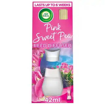 Sainsbury's Air Wick Pink Sweet Pea Reed Diffuser 42ml offer