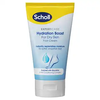 Sainsbury's Scholl Expert Care Hydration Boost for Dry Skin Foot Cream 150ml offer