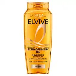 Sainsbury's L'Oréal Paris Elvive Extraordinary Oil Nourishing Shampoo for Dry Hair 400ml offer