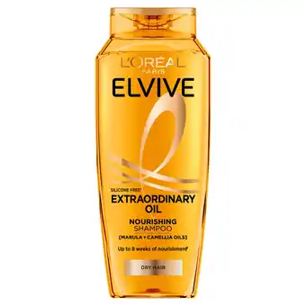 Sainsbury's L'Oréal Paris Elvive Extraordinary Oil Nourishing Shampoo for Dry Hair 400ml offer