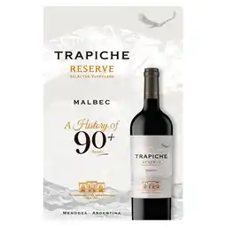 Sainsbury's Trapiche Reserve Malbec 1.5L offer