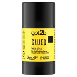 Sainsbury's Got2b Glued Wax Stick with Coconut Oil & Shea Butter 50g offer