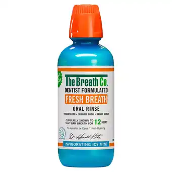 Sainsbury's The Breath Co. Alcohol Free Mouthwash Icy Mint 500ml offer