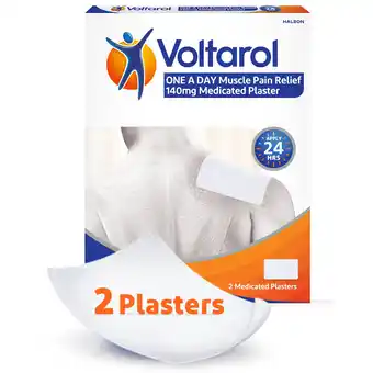 Sainsbury's Voltarol One a Day Muscle Pain Relief Medicated Plaster Patches x5 offer