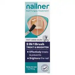 Sainsbury's Nailner 2 in 1 Brush Against Fungal Nail Infection 5ml offer