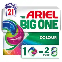 Sainsbury's Ariel The Big One Pods Washing Liquid Capsules Original 21 Washes offer