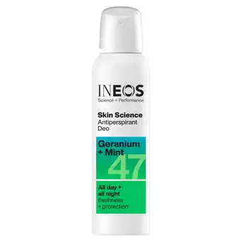 Sainsbury's Ineos Skin Science Geranium + Mint Antiperspirant Deo Spray 200ml offer