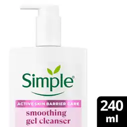 Sainsbury's Simple Gel Cleanser Smoothing Gel 240ml offer