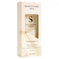 Sainsbury's Sanctuary Spa Golden Sandalwood Rich Hand Cream 60ml offer