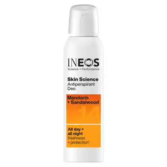 Sainsbury's Ineos Skin Science Mandarin + Sandalwood Antiperspirant Deo 200ml offer