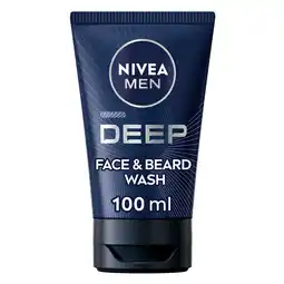 Sainsbury's Nivea Deep Face & Beard Wash 100ml offer