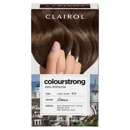 Sainsbury's Clairol Colour Strong Permanent Hair Dye 6.0 Light Brown offer