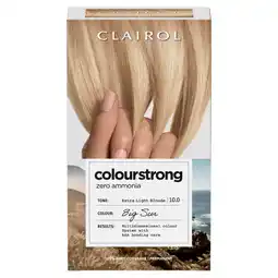 Sainsbury's Clairol Colour Strong Permanent Hair Dye 10.0 Extra Light Blonde offer