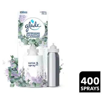 Sainsbury's Glade Sense & Spray Air Freshener Refill Eucalyptus & Lavender 18ml offer