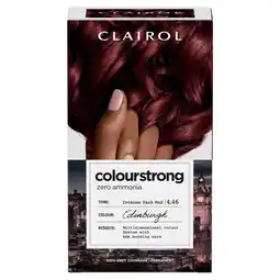 Sainsbury's Clairol Colour Strong Permanent Hair Dye 4.46 Intense Dark Red offer