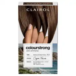 Sainsbury's Clairol Colour Strong Permanent Hair Dye 5.3 Medium Golden Brown offer