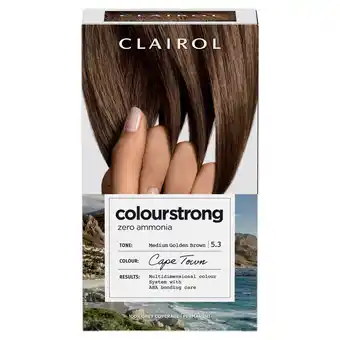 Sainsbury's Clairol Colour Strong Permanent Hair Dye 5.3 Medium Golden Brown offer