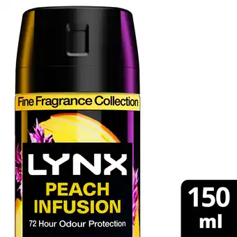 Sainsbury's Lynx Fine Fragrance Collection Premium Body Spray Peach Infusion 150ml offer