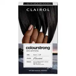 Sainsbury's Clairol Colour Strong Permanent Hair Dye 1.0 Black offer