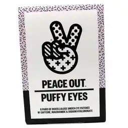 Sainsbury's Peace Out Puffy Eyes of Biocellulose Under Eye Patches x6 offer