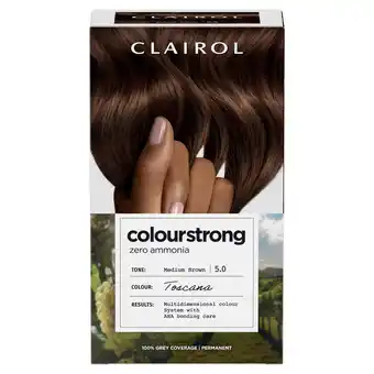 Sainsbury's Clairol Colour Strong Permanent Hair Dye 5.0 Medium Brown offer