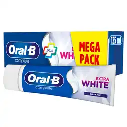 Sainsbury's Oral-B Plus Complete Extra White Toothpaste 125ml  offer