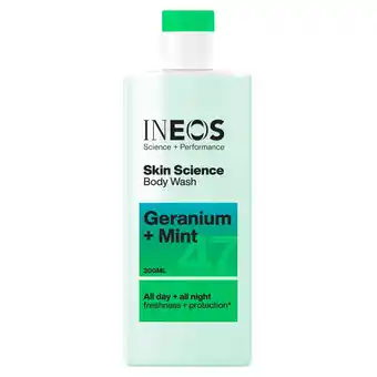 Sainsbury's Ineos Skin Science Geranium + Mint Body Wash 300ml offer