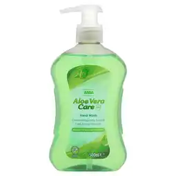 Asda ASDA Aloe Vera Care + Hand Wash 500ml offer