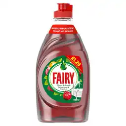 Iceland Fairy Washing Up Liquid Pomegranate & Grapefruit 320ML offer