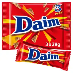 Iceland Daim Chocolate Bar 3 Pack 84g offer