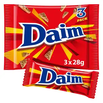 Iceland Daim Chocolate Bar 3 Pack 84g offer