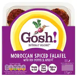 Morrisons Gosh! Moroccan Spiced Falafel With Red Pepper & Apricot offer