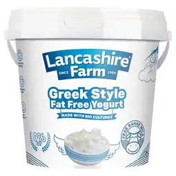 Morrisons Lancashire Farm Low Sugar Greek Style Fat Free Yogurt 1kg offer