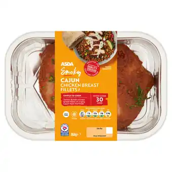 Asda ASDA Smoky Cajun Chicken Breast Fillets 268g offer