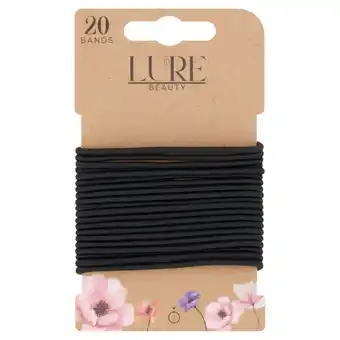 Asda Lure Beauty 20 Thin Snagfree Bands Black offer