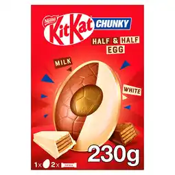 Iceland KitKat Chunky Milk & White Chocolate Giant Easter Egg 230g offer