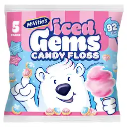 Iceland McVitie's Iced Gems Candy Floss Flavour 5 x 23g offer