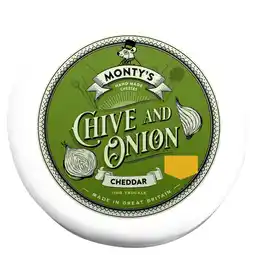 Morrisons Monty'S Cheddar Chive & Onion Wax Truckle offer