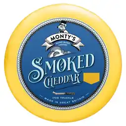 Morrisons Monty'S Smoked Cheddar Wax Truckle offer