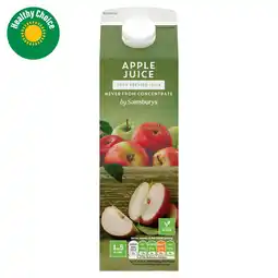 Sainsbury's Sainsbury's 100% Pressed Apple Juice, Not From Concentrate 1L offer