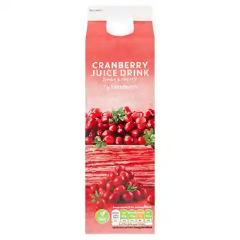 Sainsbury's Sainsbury's Cranberry Juice Drink 1L offer