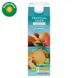 Sainsbury's Sainsbury's Tropical Juice, Not From Concentrate 1L offer