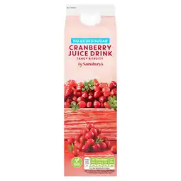 Sainsbury's Sainsbury's Cranberry Juice Drink, No Added Sugar 1L offer