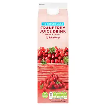 Sainsbury's Sainsbury's Cranberry Juice Drink, No Added Sugar 1L offer