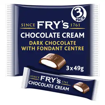 Iceland Fry's Chocolate Cream Chocolate Bar 3 Pack 147g offer